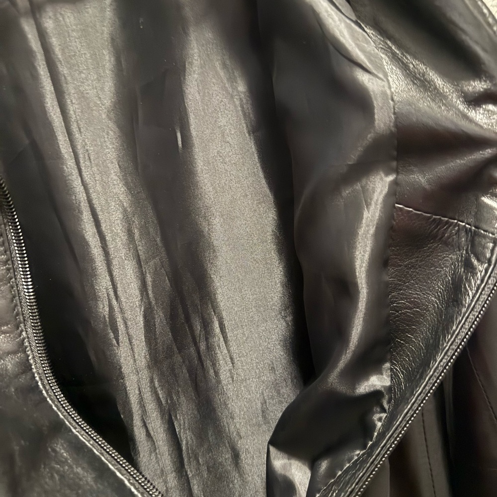 Vera Pelle Classic Black Buttery Soft Leather Jacket for Women Size 42 - Picture 4 of 9